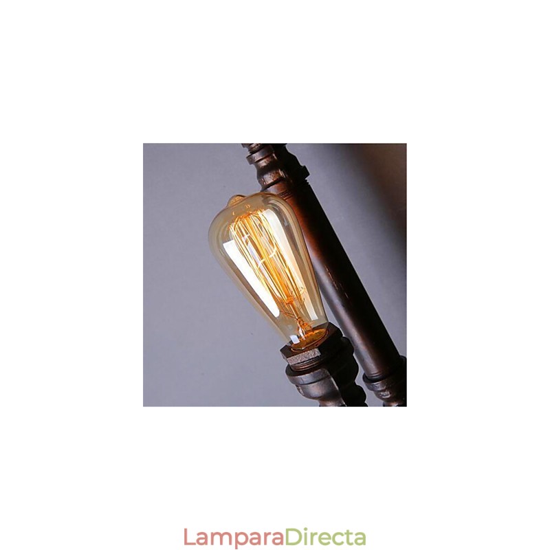 Lámpara de pared de hierro de un solo cabezal con personalidad creativa para pasillo, escalera, restaurante, bar, estilo industrial, estilo retro americano