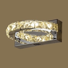Apliques de pared con luz ambiental de cristal con función de pintura contemporánea moderna integrada