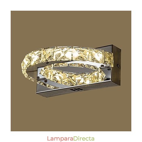 Apliques de pared con luz ambiental de cristal con función de pintura contemporánea moderna integrada Apliques de pared con luz ambiental de cristal con función de pintura contemporánea moderna integrada