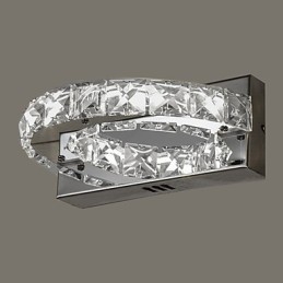 Apliques de pared con luz ambiental de cristal con función de pintura contemporánea moderna integrada