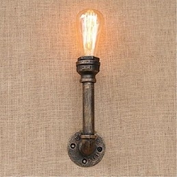 Lámpara de pared pequeña decorativa con pipa de agua sencilla y nostálgica