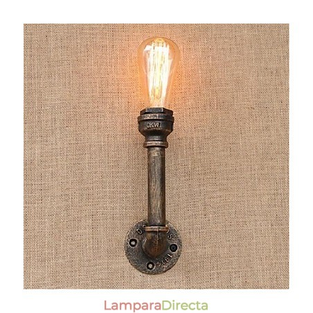 Lámpara de pared pequeña decorativa con pipa de agua sencilla y nostálgica