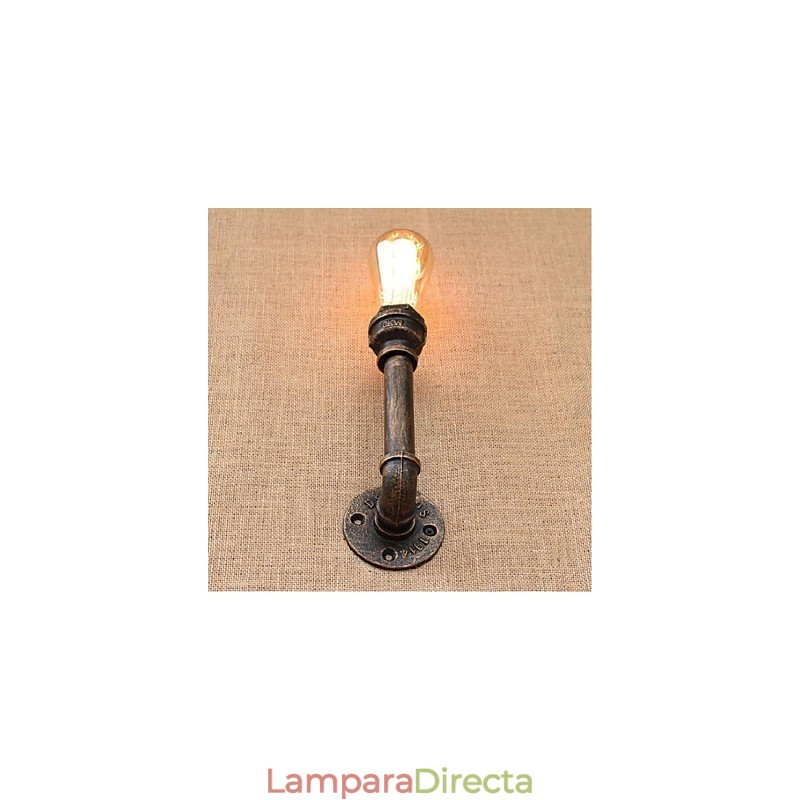 Lámpara de pared pequeña decorativa con pipa de agua sencilla y nostálgica