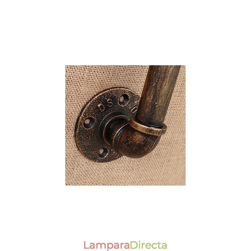 Lámpara de pared pequeña decorativa con pipa de agua sencilla y nostálgica