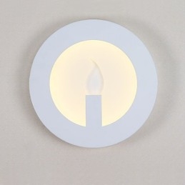 Lámpara de pared con función de pintura contemporánea moderna integrada para luz ambiental.