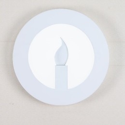 Lámpara de pared con función de pintura contemporánea moderna integrada para luz ambiental.