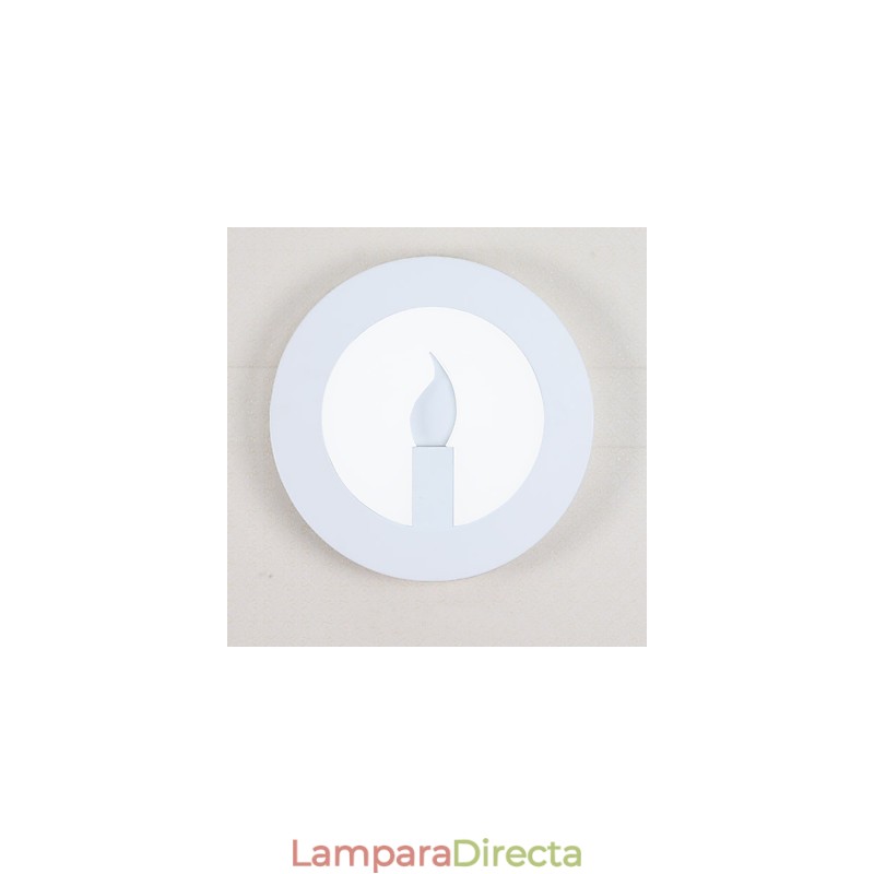 Lámpara de pared con función de pintura contemporánea moderna integrada para luz ambiental.