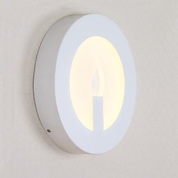 Lámpara de pared con función de pintura contemporánea moderna integrada para luz ambiental.