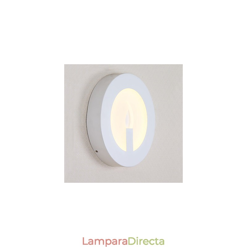 Lámpara de pared con función de pintura contemporánea moderna integrada para luz ambiental.