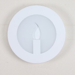 Lámpara de pared con función de pintura contemporánea moderna integrada para luz ambiental.