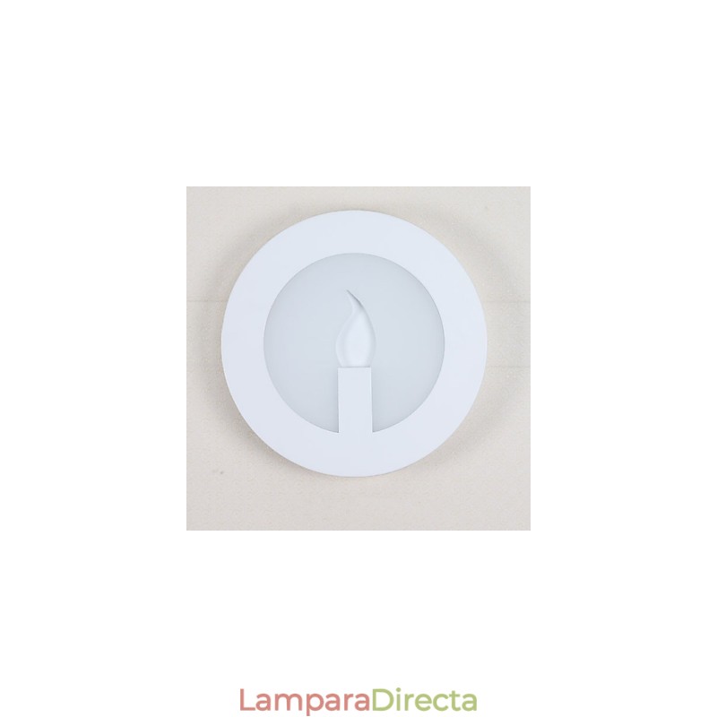 Lámpara de pared con función de pintura contemporánea moderna integrada para luz ambiental.