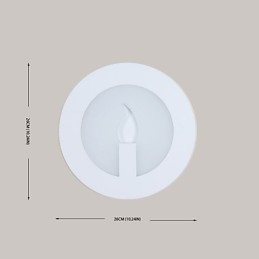 Lámpara de pared con función de pintura contemporánea moderna integrada para luz ambiental.