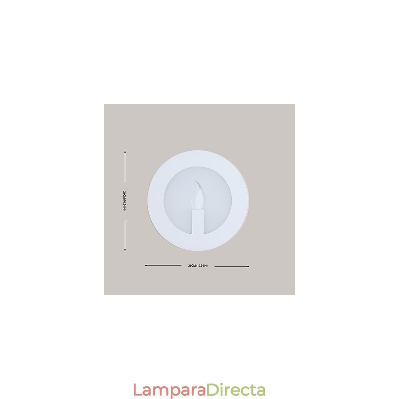 Lámpara de pared con función de pintura contemporánea moderna integrada para luz ambiental.