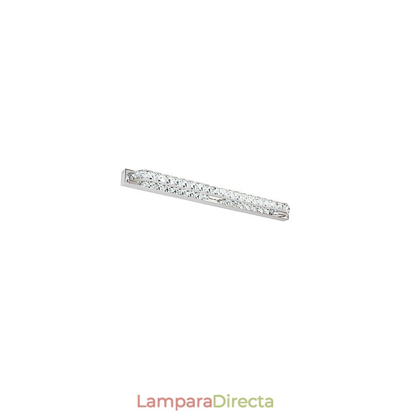 Lámpara de espejo larga de alta calidad para baño, lámpara de pared de metal y cristal.