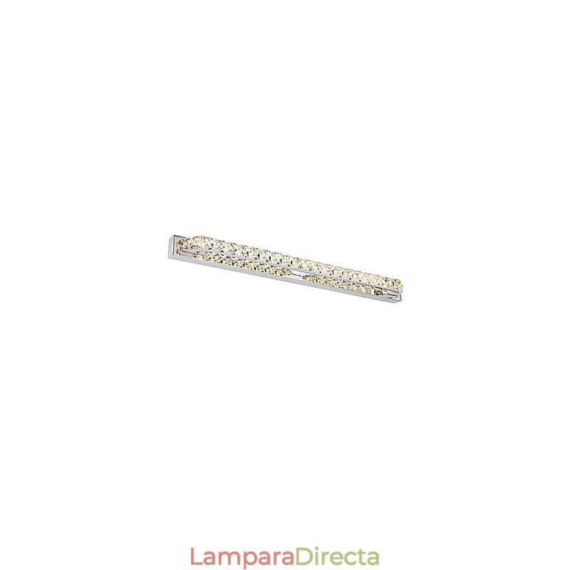 Lámpara de espejo larga de alta calidad para baño, lámpara de pared de metal y cristal.