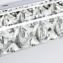 Lámpara de espejo larga de alta calidad para baño, lámpara de pared de metal y cristal.