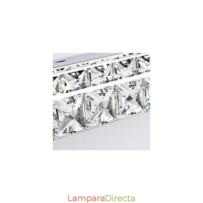 Lámpara de espejo larga de alta calidad para baño, lámpara de pared de metal y cristal.