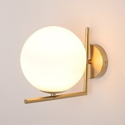 Aplique de pared moderno y contemporáneo con acabado galvanizado para iluminación de arco.
