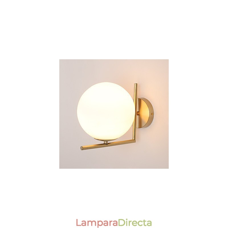 Aplique de pared moderno y contemporáneo con acabado galvanizado para iluminación de arco.