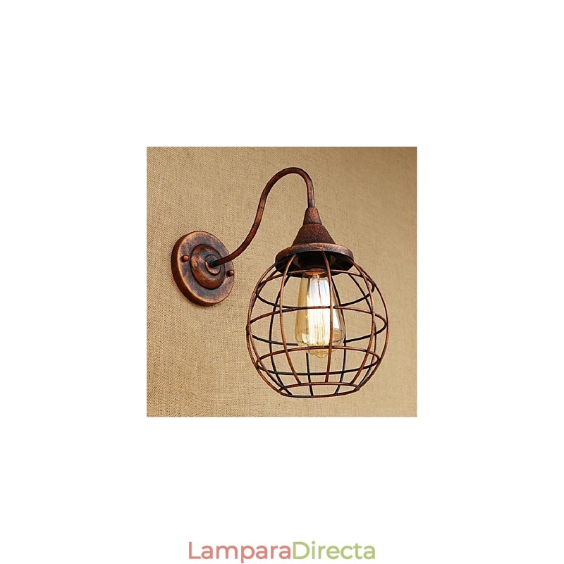 Lámpara de pared americana de color óxido con personalidad creativa simple y retro, apliques de pared, luz de pared