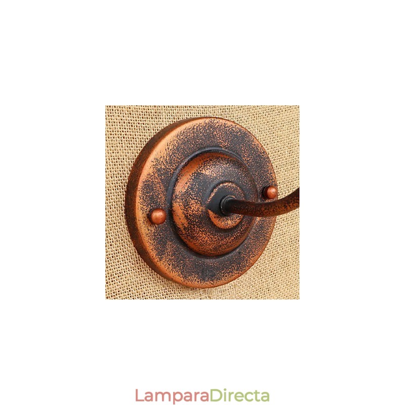 Lámpara de pared americana de color óxido con personalidad creativa simple y retro, apliques de pared, luz de pared