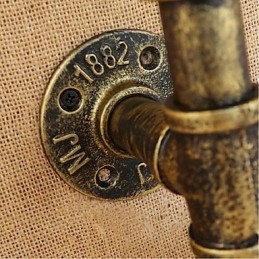 Lámpara de pared con interruptor de viento industrial retro, lámpara de pared con botella de agua, luz ámbar