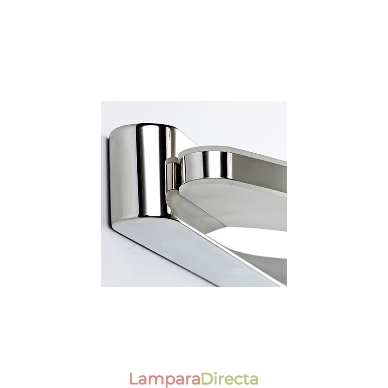 Lámpara de pared de metal contemporánea con iluminación de baño moderna y súper larga