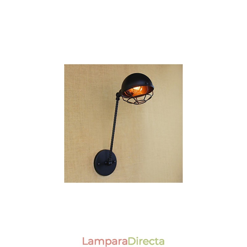 Lámparas de pared con luz descendente y protección ocular de estilo mini con pintura retro campestre