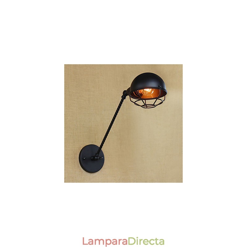 Lámparas de pared con luz descendente y protección ocular de estilo mini con pintura retro campestre