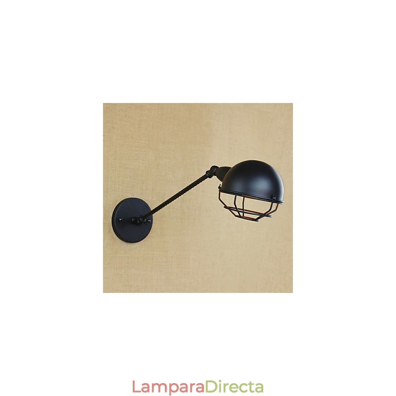Lámparas de pared con luz descendente y protección ocular de estilo mini con pintura retro campestre
