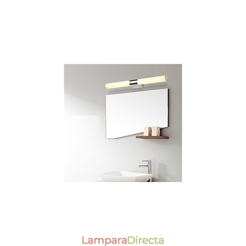 Lámpara de espejo de alta calidad, luces de baño, 85-265 V, luces de pared de acero inoxidable y acrílico, iluminación de maquillaje