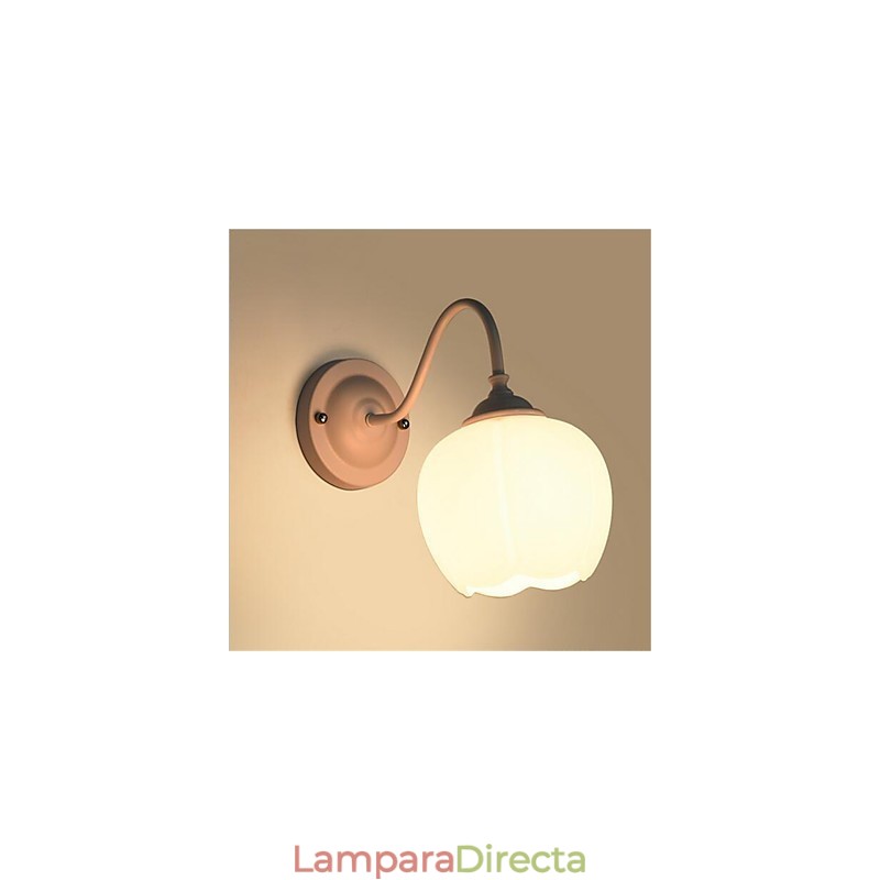 Pintura de estilo rural contemporáneo moderno para pared con luz ambiental y protección ocular de estilo mini