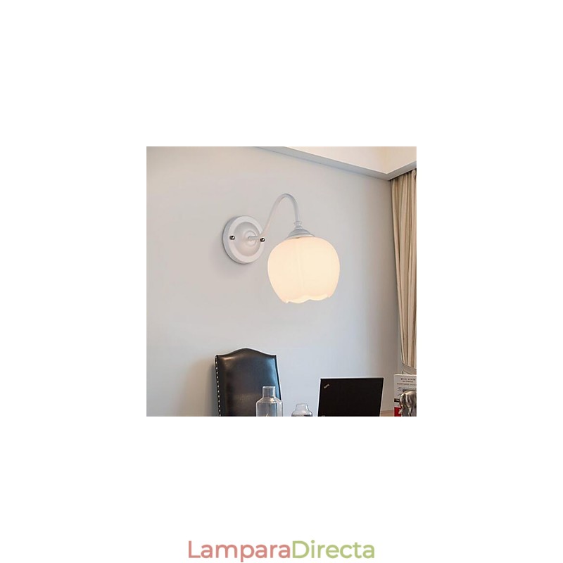 Pintura de estilo rural contemporáneo moderno para pared con luz ambiental y protección ocular de estilo mini