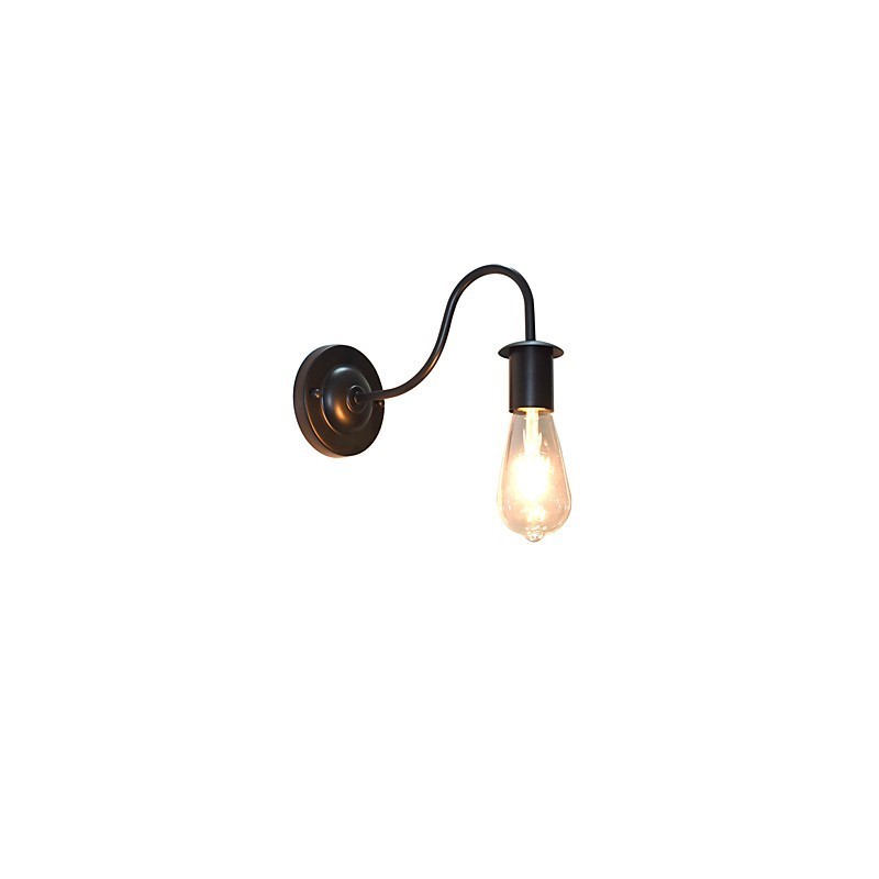 Aplique de pared con pintura clásica tradicional de estilo rústico para iluminación empotrada.