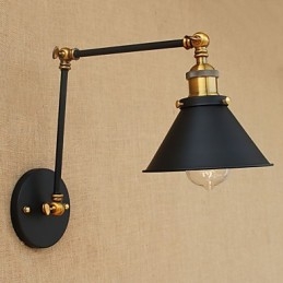 Aplique de pared de latón vintage industrial, lámpara de pared, iluminación para el hogar, decoración de interiores, aplique de pared