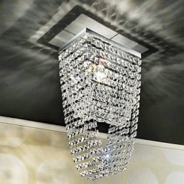 Lámpara empotrada moderna de cristal contemporáneo estilo mini galvanizada
