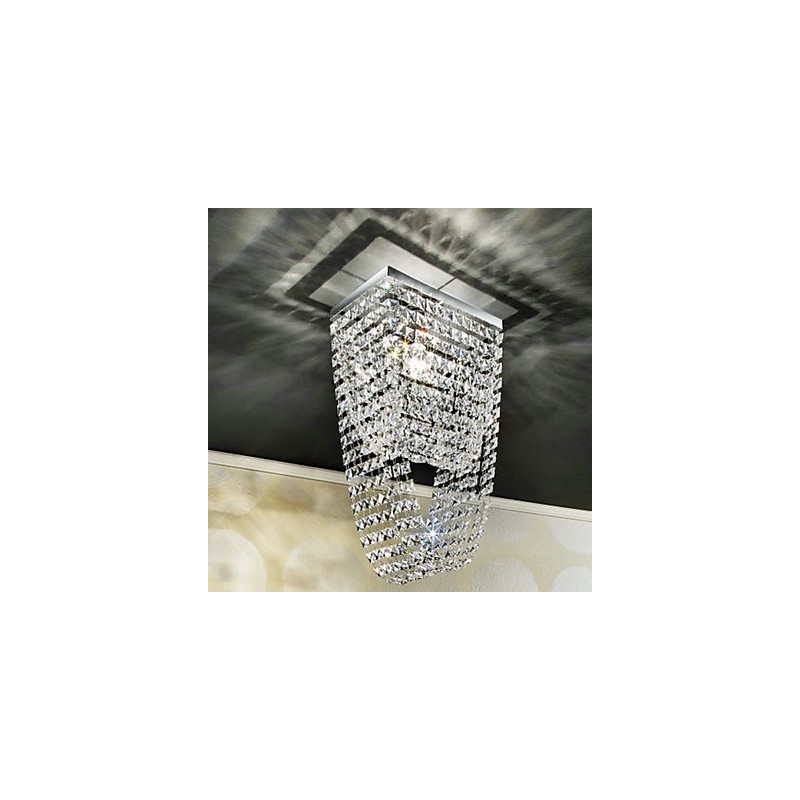 Lámpara empotrada moderna de cristal contemporáneo estilo mini galvanizada