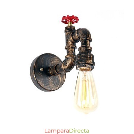 Apliques de pared con luz descendente de estilo mini, estilo rústico contemporáneo, estilo campestre, pintura retro