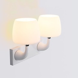 Apliques de pared con luz ambiental y protección ocular con pintura contemporánea moderna