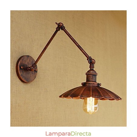 Lámpara de techo con luz ambiental de brazo oscilante estilo mini estilo cabaña rústica estilo retro Lámpara de techo con luz ambiental de brazo oscilante estilo mini estilo cabaña rústica estilo retro