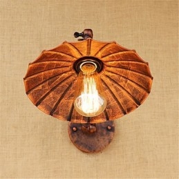 Lámpara de techo con luz ambiental de brazo oscilante estilo mini estilo cabaña rústica estilo retro