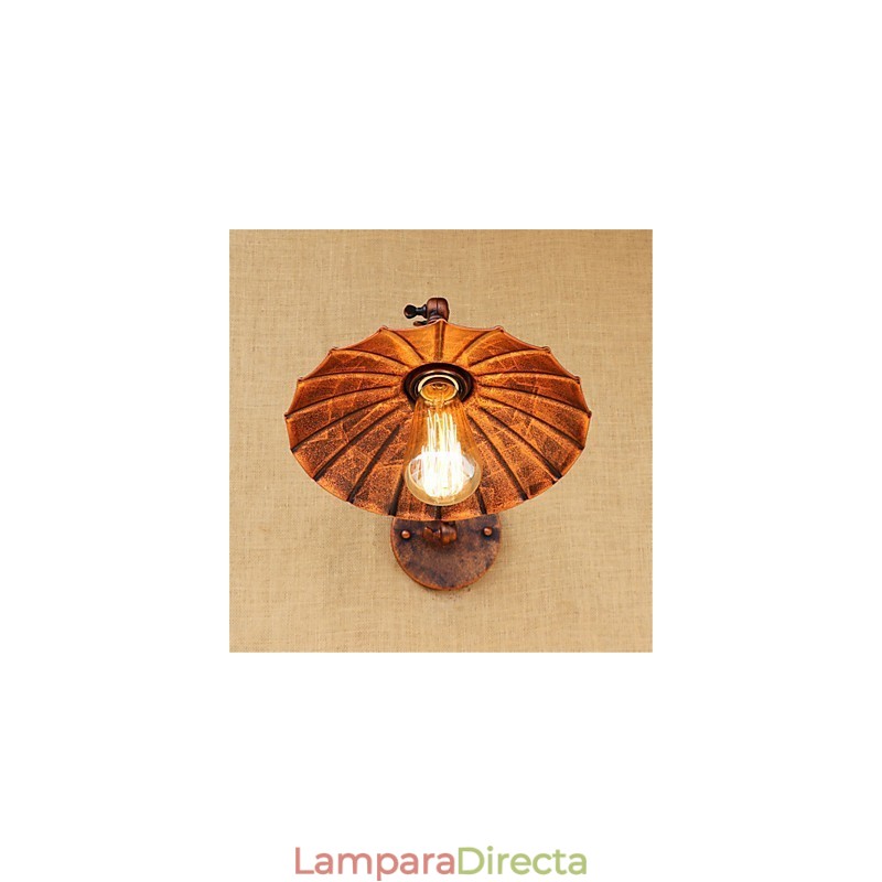 Lámpara de techo con luz ambiental de brazo oscilante estilo mini estilo cabaña rústica estilo retro