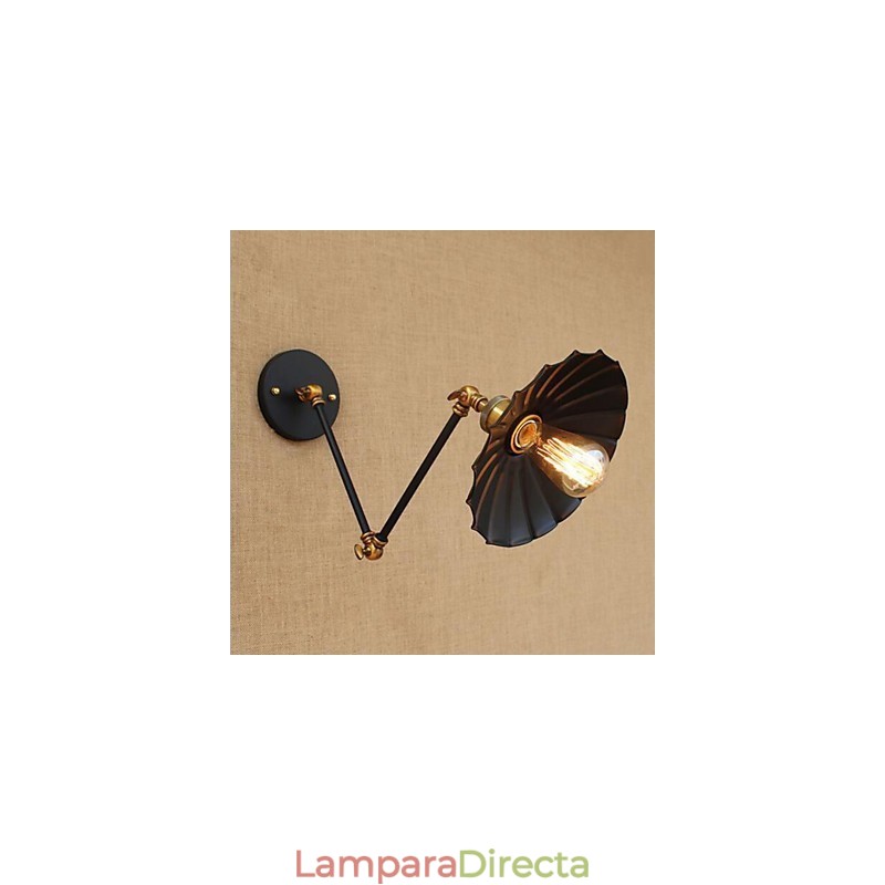 Lámpara de techo con luz ambiental de brazo oscilante estilo mini estilo cabaña rústica estilo retro