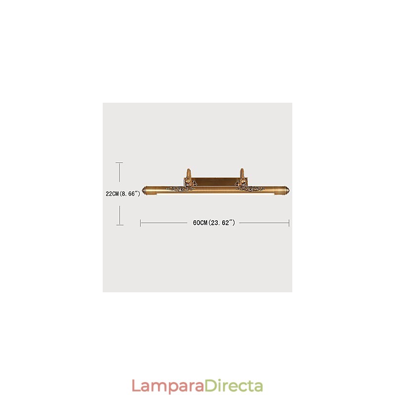 Lámpara de espejo moderna contemporánea tradicional clásica rústica estilo cabaña vintage latón antiguo característica para
