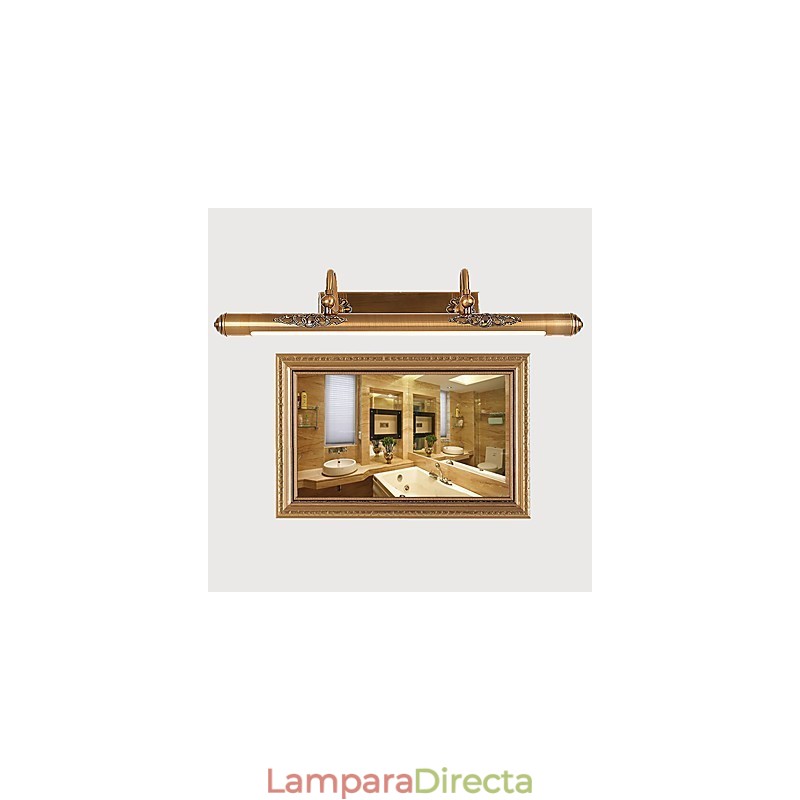 Lámpara de espejo moderna contemporánea tradicional clásica rústica estilo cabaña vintage latón antiguo característica para