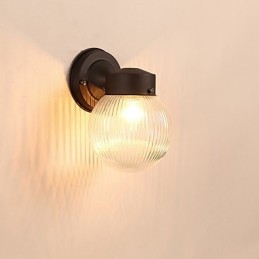 Aplique de pared con luz ambiental de estilo mini con acabado de óxido negro contemporáneo moderno