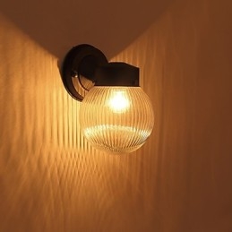 Aplique de pared con luz ambiental de estilo mini con acabado de óxido negro contemporáneo moderno