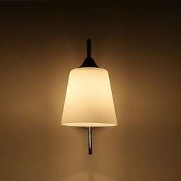 Aplique de pared con iluminación ambiental, estilo rústico contemporáneo moderno y galvanizado.