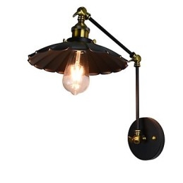 Lámpara de pared con pintura clásica tradicional rústica tipo cabaña para luces de pared empotradas.