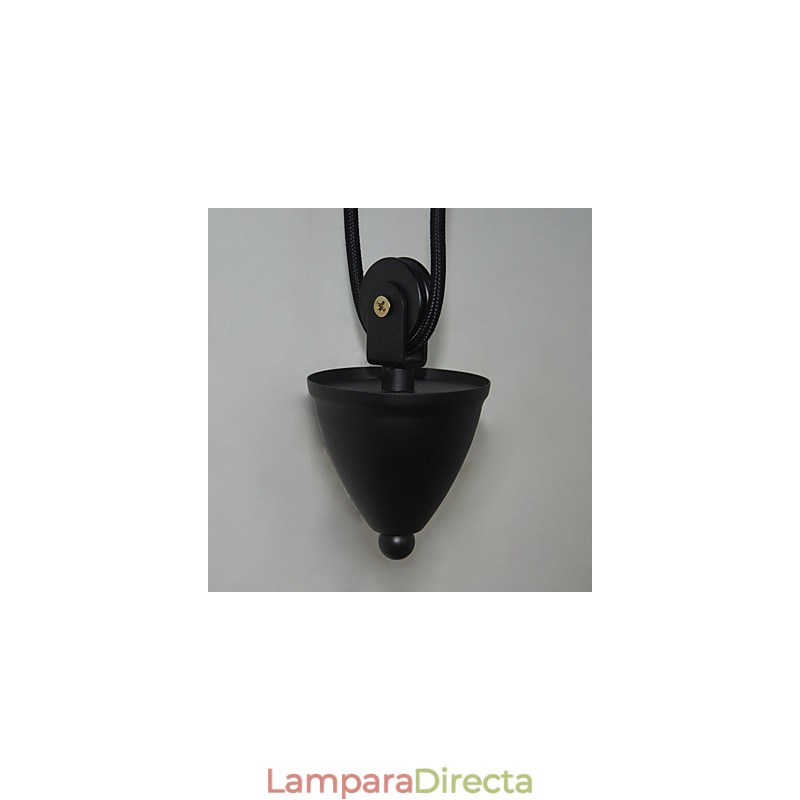 Lámpara de pared de estilo rústico americano retro creativa Lámpara de pared de polea de madera